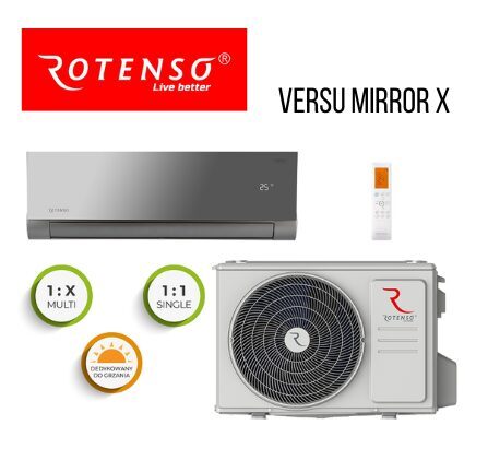 Gaisa kondicionieri Rotenso Versu Mirror  2,6-5,3 kW