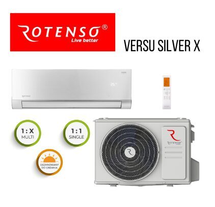 Gaisa kondicionieri Rotenso Versu Silver X 2,6-3,5 kW
